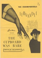 Fernandel CUPBOARD WAS BARE L'ARMOIRE VOLANTE Original pressbook for #158749