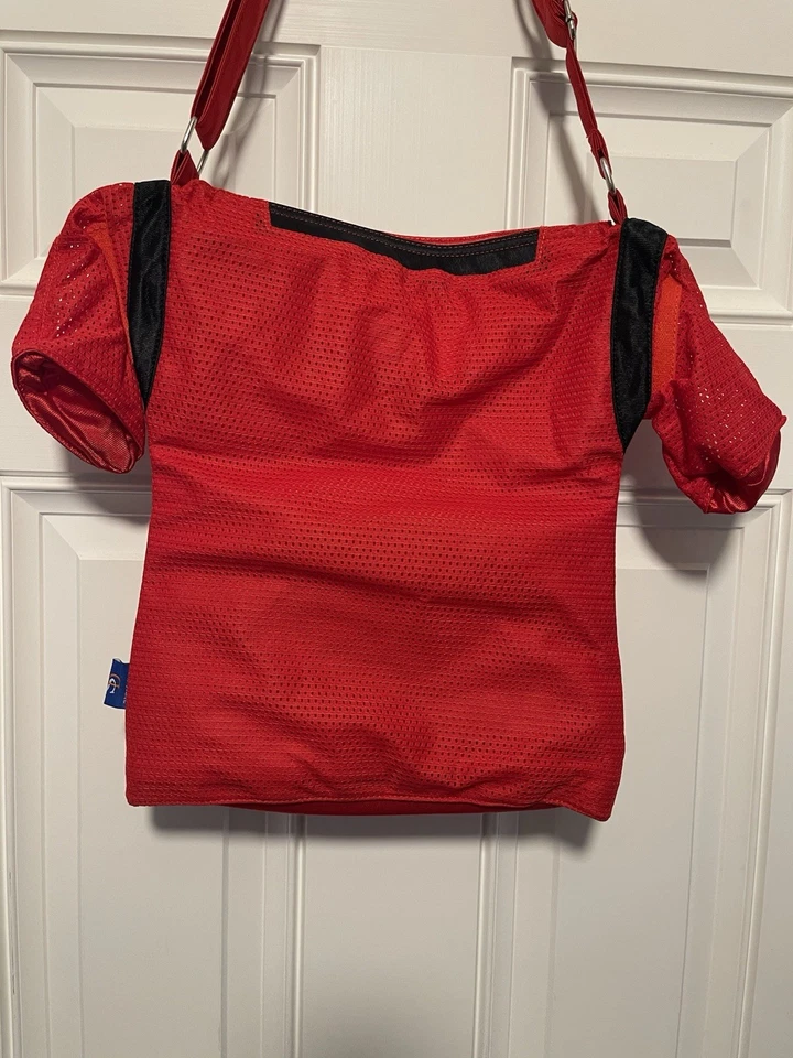 Ohio State Buckeyes Jersey Purse Football Basketball Messenger Handbag 16”x14” - Image 2 of 4