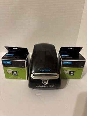 Dymo LabelWriter 450 Thermal Label Printer + 2 Rolls 30320 No Power Cord