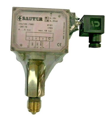SAUTER Druckmessumformer DSU 106 F001 0...6 bar Out 0..10V / 4..20mA G1/2