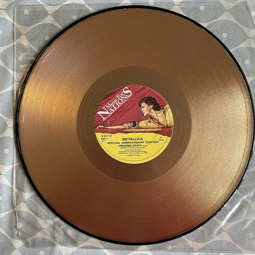 METALLICA - CREEPING DEATH - 1ST PRESS *GOLD VINYL*  12” EP - EX VINYL - SUPERB!