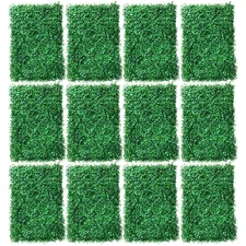 12Pcs 60X40Cm Artificial Hedge Screen Privacy Fence Faux Plant Leaves Panels Box
