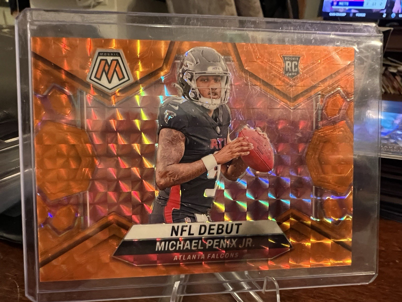 2024 Panini Mosaic - NFL Michael Penix Jr. #274 Orange Mosaic Prizm /199 (RC)
