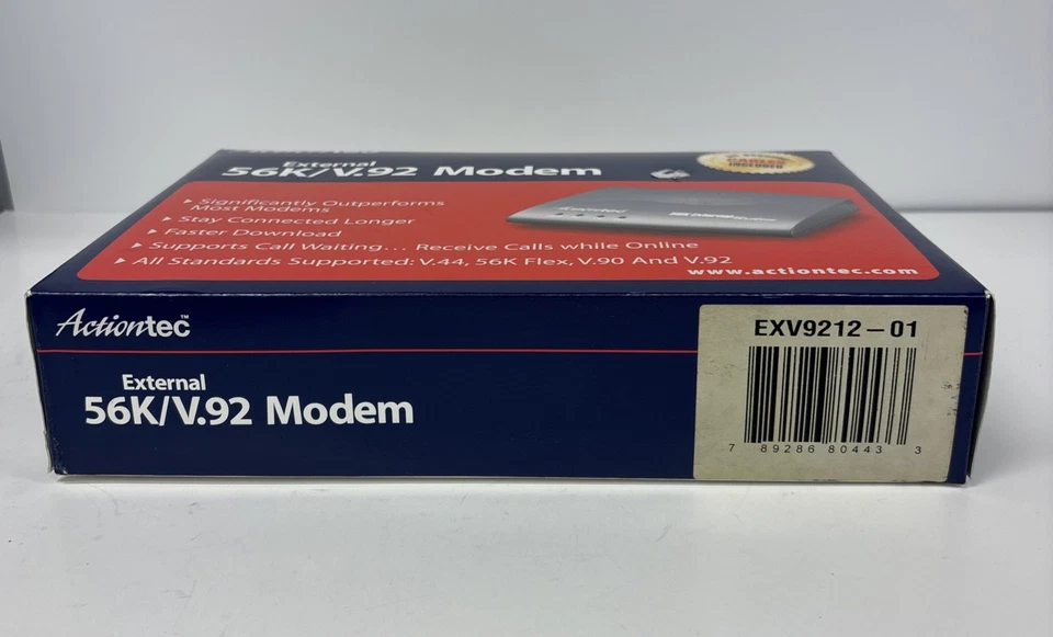 EXV9212-01 Actiontec 56K External Modem VINTAGE! NEW!~ - Image 3 of 4