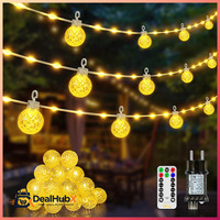 LED Lichterkette 10M AußEn Wasserdicht 8 Modi Dimmbar Mit Timer Stecker