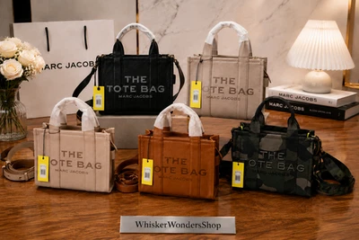 MARC JACOBS The Leather Small Tote Bag H009L01SP21 bandoulière sac à main ban... - Photo 1/4