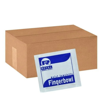 1000 Royal Paper Moist Towelettes Individually Wrapped Hand Wet Wipes Carton 
