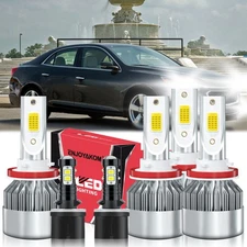 For Chevrolet Malibu 2004-2005 Combo LED Headlights High Low Beam Fog Lights