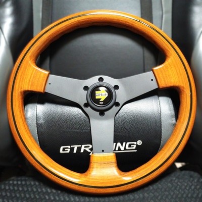 ITALVOLANTI Wood Steering Wheel 360mm Authentic w/ MOMO horn