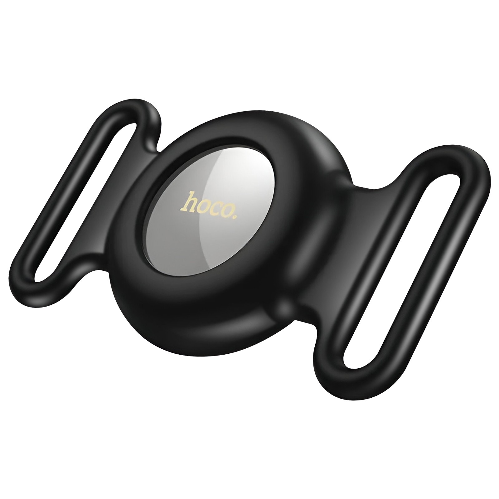 Collier localisateur Hoko pour chien et chat compatible Find My traceur étanche noir