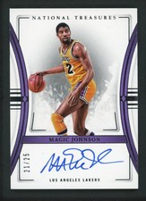2023-24 MAGIC JOHNSON 21/25 AUTO PANINI NATIONAL TREASURES AUTOGRAPHS