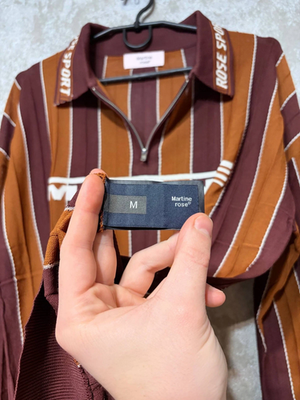 Martine Rose Logo Polo Jersey - Size Medium - Brown Color | eBay