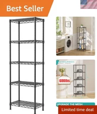 Waterproof Fireproof Adjustable Metal Shelving – Perfect for Home Organization