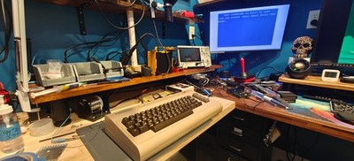 Commodore 64 C64 Breadbin Computer System 326298 Board TESTED READ
