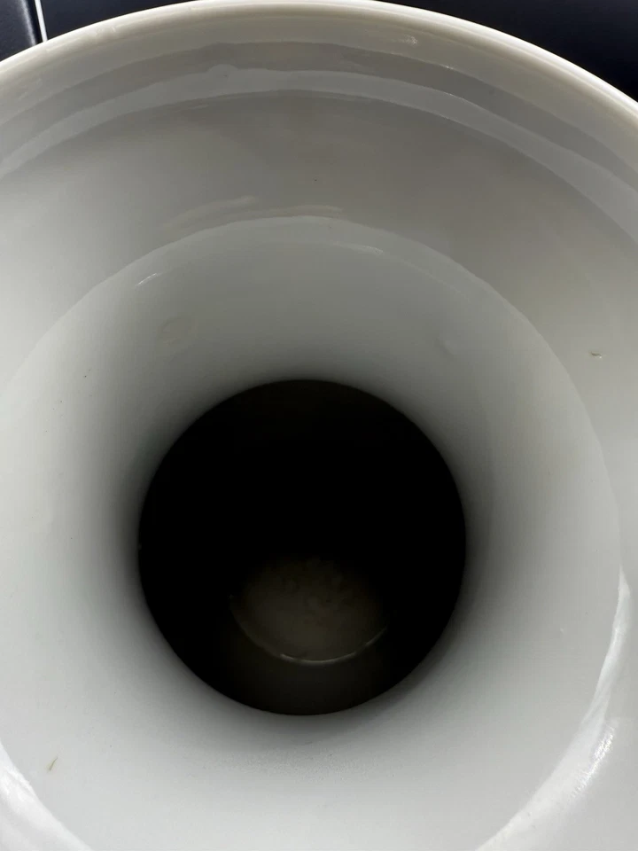 "Florero de porcelana japonés pintado a mano estilo Kutani Imari 14,25"" firmado" Foto 3 de 4