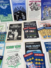 Vintage Intellivision Manuals & Overlays Lot - 34  + Intellivoice Set Manual