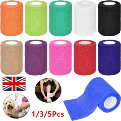 Care First Aid Medical Gauze Wrap Tape Multicolor Self Adhesive Elastic Bandage