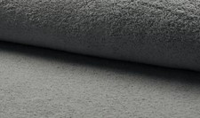 Double Sided Cotton TERRY TOWELLING Fabric Material - LT GREY