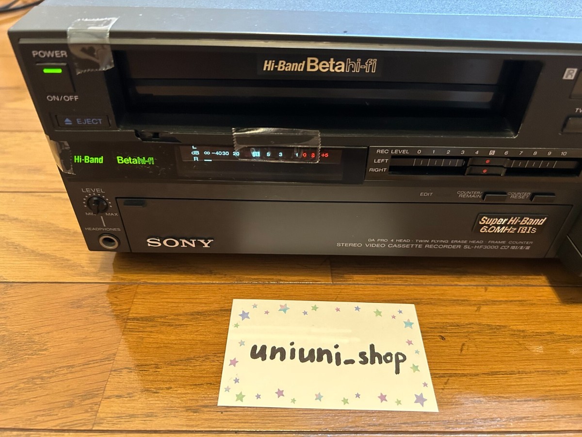 SONY SL-HF3000 Super High Band Beta Deck Video Cassette
