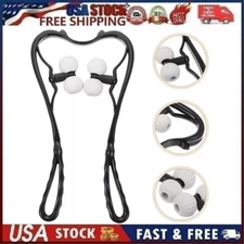 ELMERT Double Roller Neck MassagerHandheld Dual Pressure Trigger Point Massag...