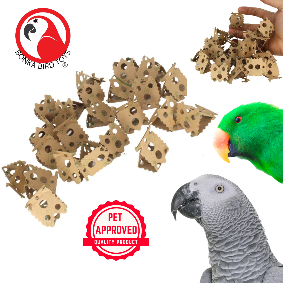 African Grey Parrot Diy Foraging Toys For Birds Bonka Bird Toys