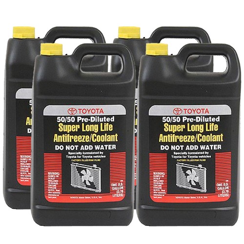 4 Gallons Pack for TOYOTA Engine Coolant Antifreeze Fluid Pink 50/50