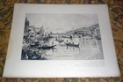 Columbian Exposition Gondolas in Canal 1893 Photogravure D. Appleton Print