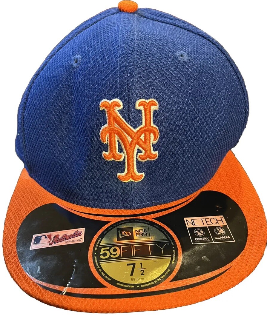 New York Mets Yankees New Era 59Fifty Blue & Orange Baseball