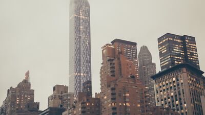 Landscape cityscape building architecture skyscraper Custom Gaming Mat Desk