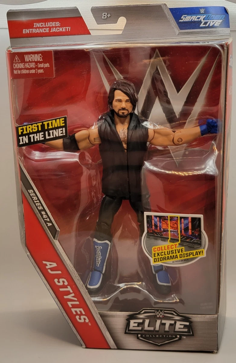 WWE Elite Collection Series 47 AJ Styles Action First Time In Line Figure
