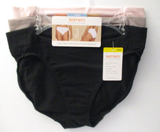 Warners HI-CUT soft stretch-cotton blend HI WAIST panties 3-Pack size 6/M