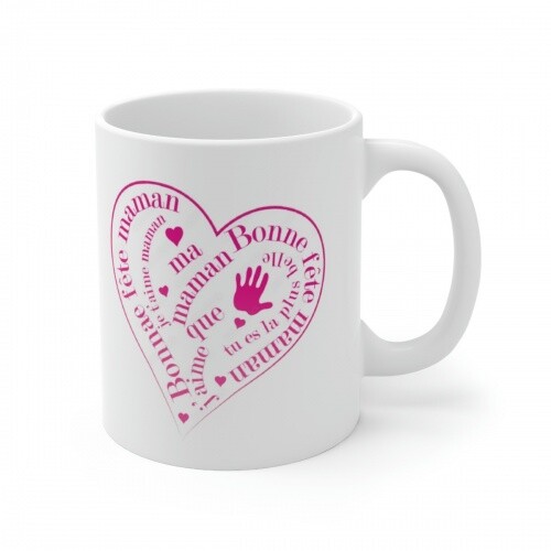 Mug Bonne fête Maman - Fête des mères - vendu Idée cadeau - Tasse en céramique