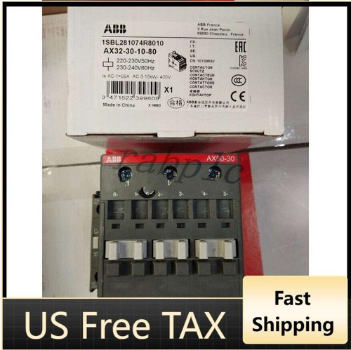 1pc new Abb AX32-30-10-80 AC220V Contactor in box Free Shipping US Free TAX