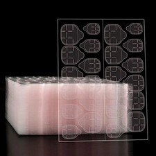 5-20 Blatt Selbstklebende doppelseitige Pads Nagelkleber f. falsche N&auml;gel Tips
