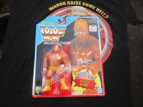 WWF Hasbro Hulk Hogan Blue Card series 5 MOC WWE H...