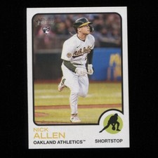 2022 Topps Heritage High Number Nick Allen Base RC SP #704 Oakland Athletics