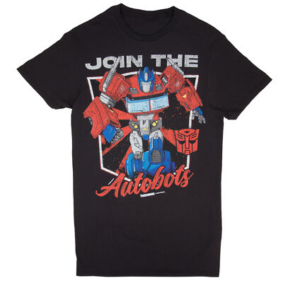 Transformers Optimus Prime Join The Autobots T-Shirt Black | eBay