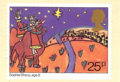 Post Bildkarte - Weihnachten 1981 - Drei Könige vor Bethlehem