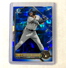 2022 Bowman Chrome Sapphire #BCP-132- GARRETT MITCHELL Rookie RC Sapphire