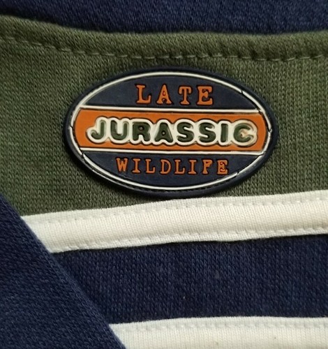Size 4T Kids Jurassic Wildlife Stegosaurus Dinosaur Theme Navy Blue ZipperJacket - Picture 8 of 10