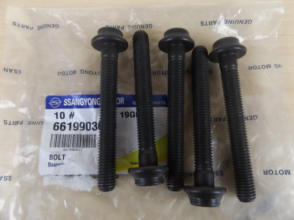 GENUINE SSANGYONG MUSSO SPORTS UTE 2.9 L TURBO DIESEL CYLINDER HEAD BOLT SET - image 4 of 4