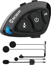 Moman Motorcycle Helmet Headset, RS-S Motorbike Helmet Speaker and Mic with HiFi