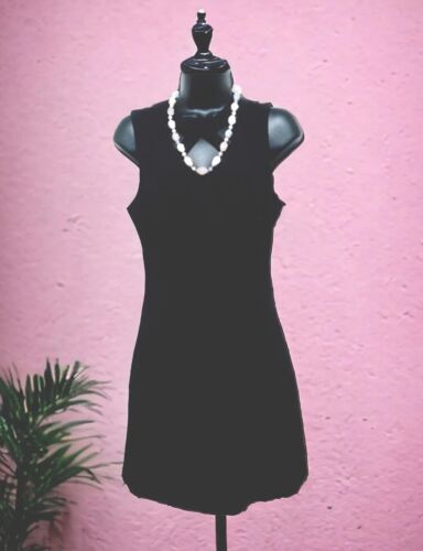 Guess Black Sheath Dress Women's Size 6 Top Front… - image 1