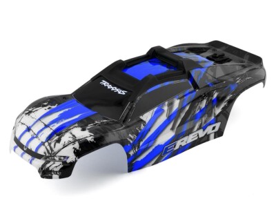 Traxxas Karosserie E-Revo 2.0 blau komplett TRX8611X E-Revo VXL 2.0, 