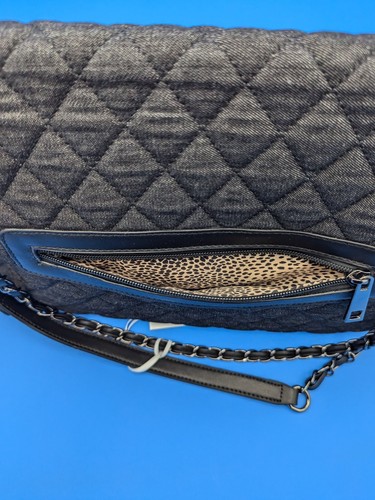 Alyssa Cruelty Free Vegan Quilted Black Shoulder Purse Gothic - Picture 16 of 16