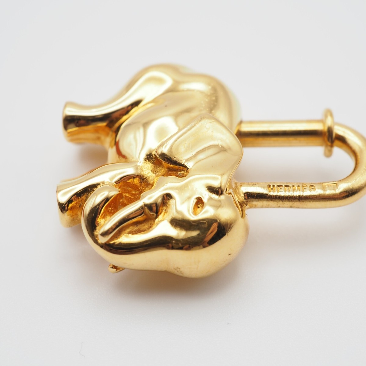 EXC] HERMES Cadena Elephant Charm Padlock 1997 Limited