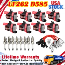 UF262 Ignition Coil & Spark Plug Wire Set For Chevy Silverado GMC Sierra Yukon