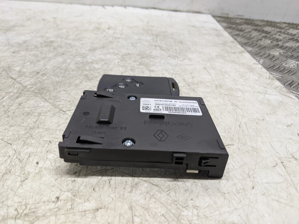 RENAULT MEGANE DYNAMIQUE DCI MK3 2008-2010 IGNITION KEY & READER 285909828R — 第 2/4 张图片