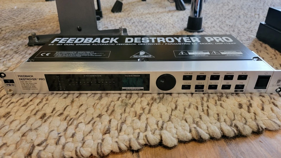 Behringer DSP1124P Feedback Destroyer Pro Rack Unit Tested Working - Image 2 of 4