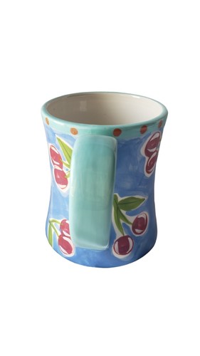 Kate Williams Global Design Coffee Tea Mug Cup Cherries 3D Figural 10 oz - Picture 4 of 10